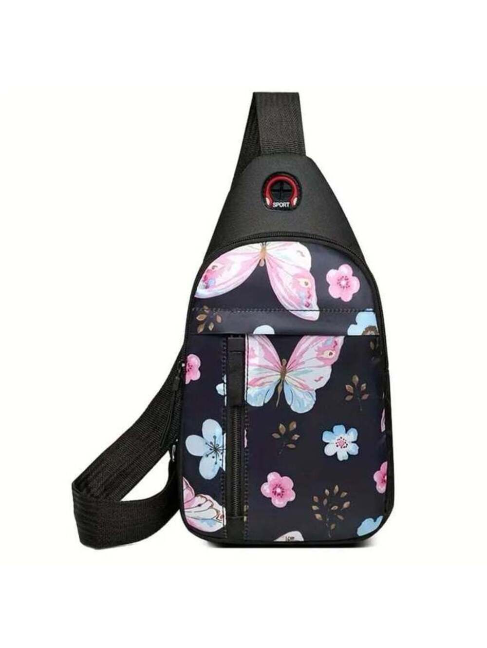 New - Butterfly Print - Sling Bag/ Chest/ Crossbody Bag